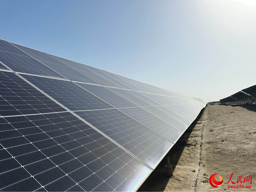 光伏板。人民網(wǎng)記者 楊睿攝